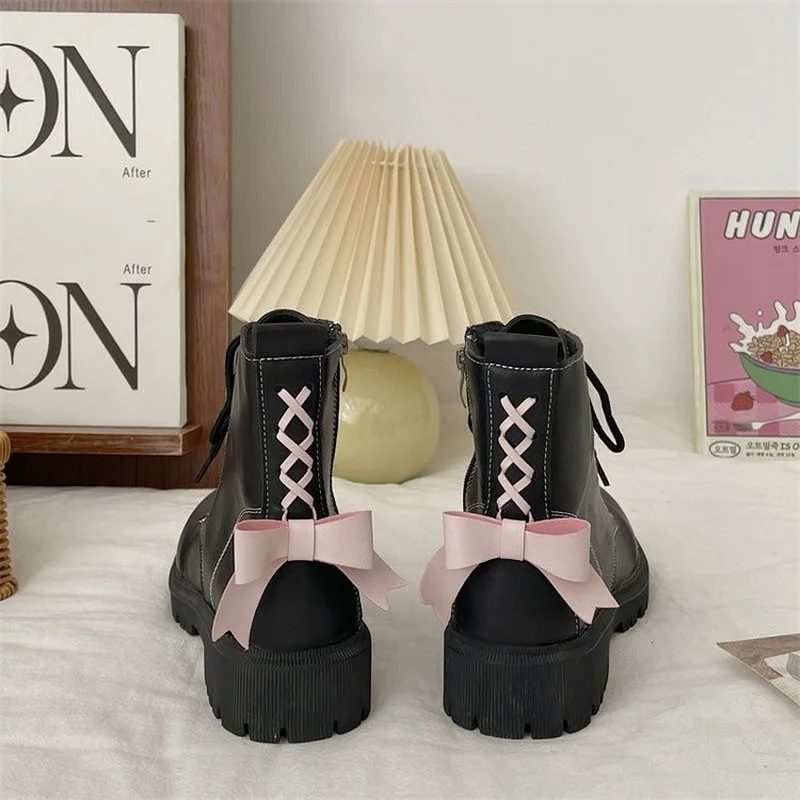 Fashion Women Black Boots Antiskid Winter Autumn & Winter Female Leather Shoes Size 35-40