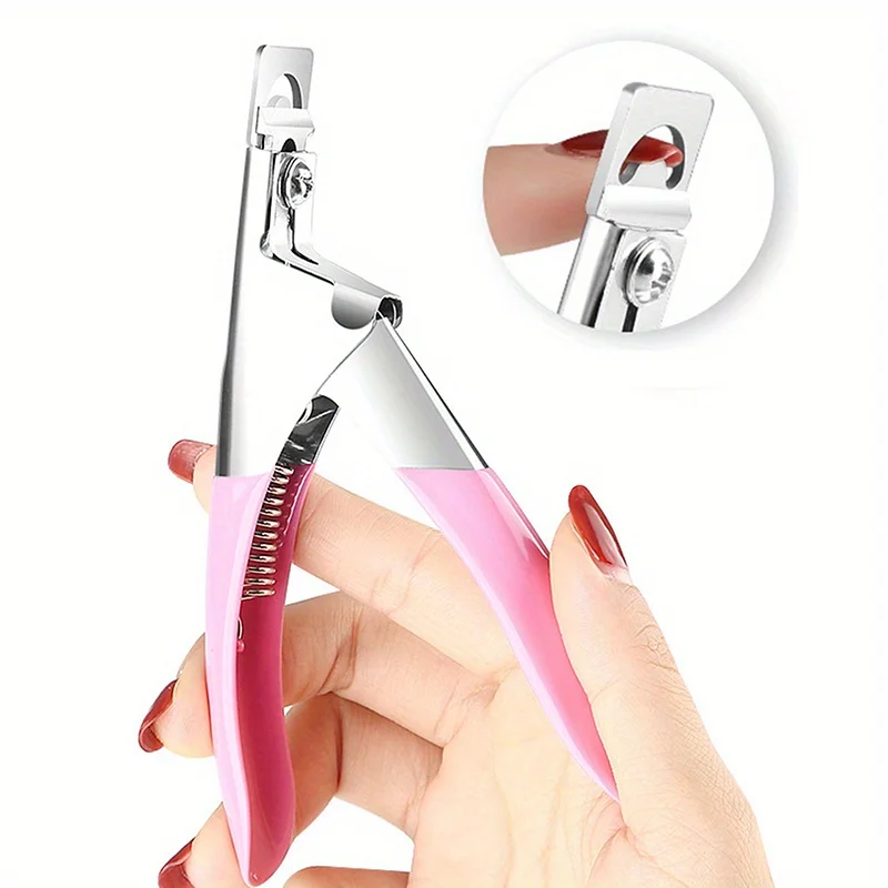 1Pcs Stainless Steel U-Shape Nail Clipper Precision Toenail Clipper Manicure Pedicure Nail Cutter