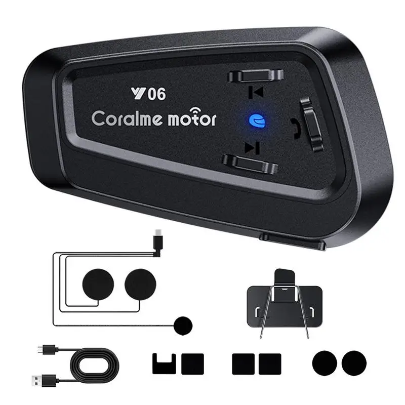 

Беспроводные наушники IPX6, беспроводная система связи с шумоподавлением, мотоциклетная гарнитура с шумоподавлением для полного лица