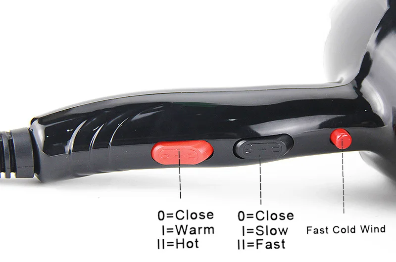 Secador de Cabelo Quente e Frio Secador de ar para Uso do Salão de Beleza Real Profissional Poderoso Rápido Aquecimento Ajuste Ionic 2300w 110 Computers & Electronics