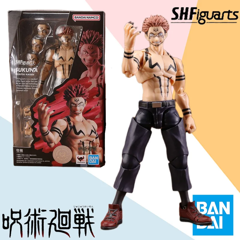

In Stock Bandai Original Box SHF S.H.Figurats Jujutsu Kaisen Ryomen Sukuna Anime Action Figure Finished Model Kit Toy Gift