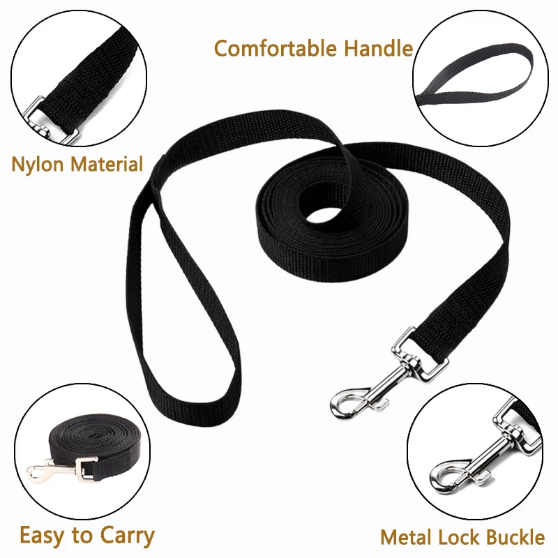 Long Strong Nylon Dog Leash 3