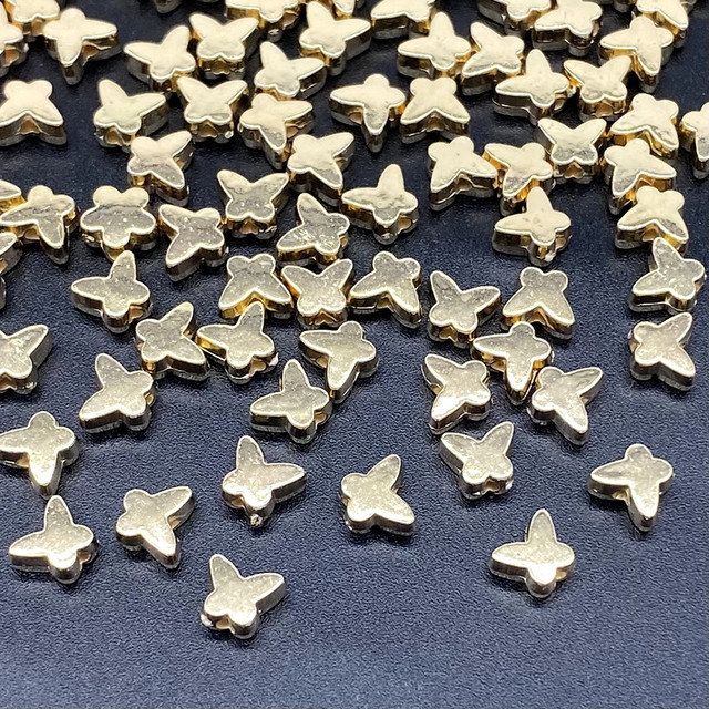 about 6mm Star Love Heart Gold Silver Color Loose Spacer CCB Acrylic Beads Jewelry Making Findings Charm Beads #ZZ04
