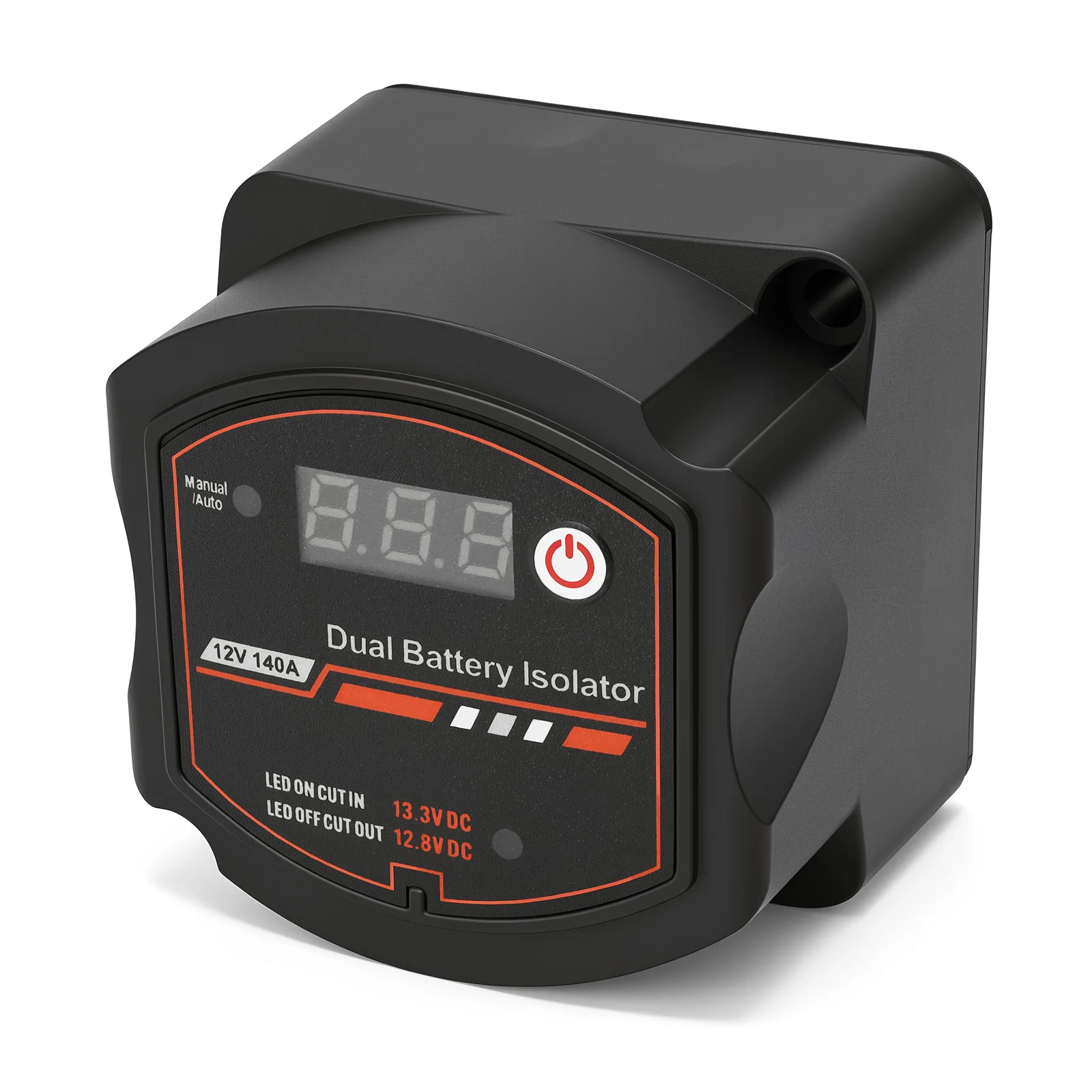 2026 Intelligenter Dual-Batterie-Isolator 12V 140A Digitales Spannungsempfindliches Relais VSR für Campingfahrzeuge und Wohnmobile – Detail 11
