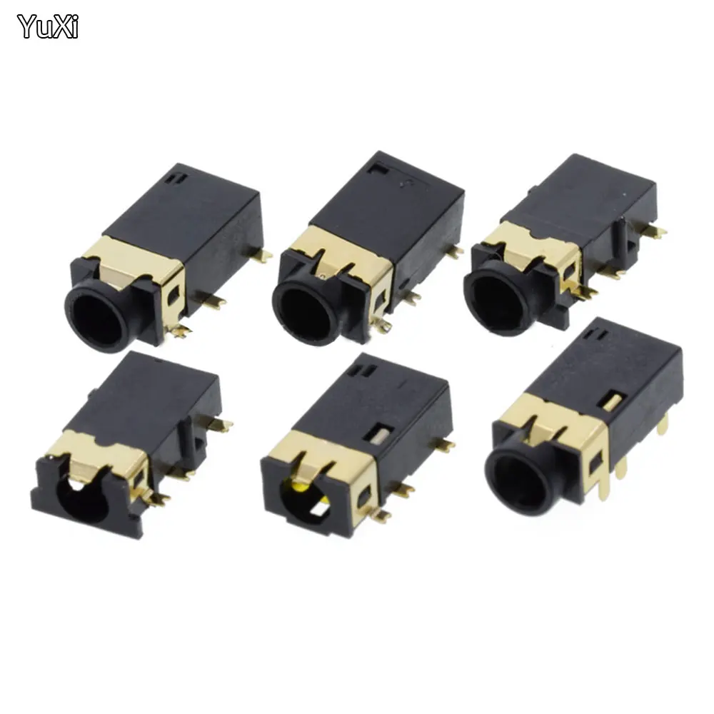 5pcs 3.5mm Female Audio Jack Connector - PJ-334A DIP 7Pin Stereo Headphone Socket For PCB