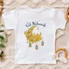 Eid Mubarak Moon Star Printed Kids Shirts Eid Ramadan Child T-shirt Tops Islamic Muslim Holiday Boys Girls Short Sleeve Outfit 5