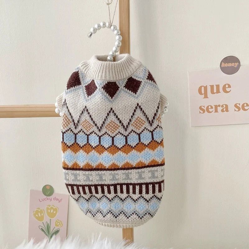 Tanio Plaid sweter ubrania dla zwierząt domowych modna odzież psy sklep