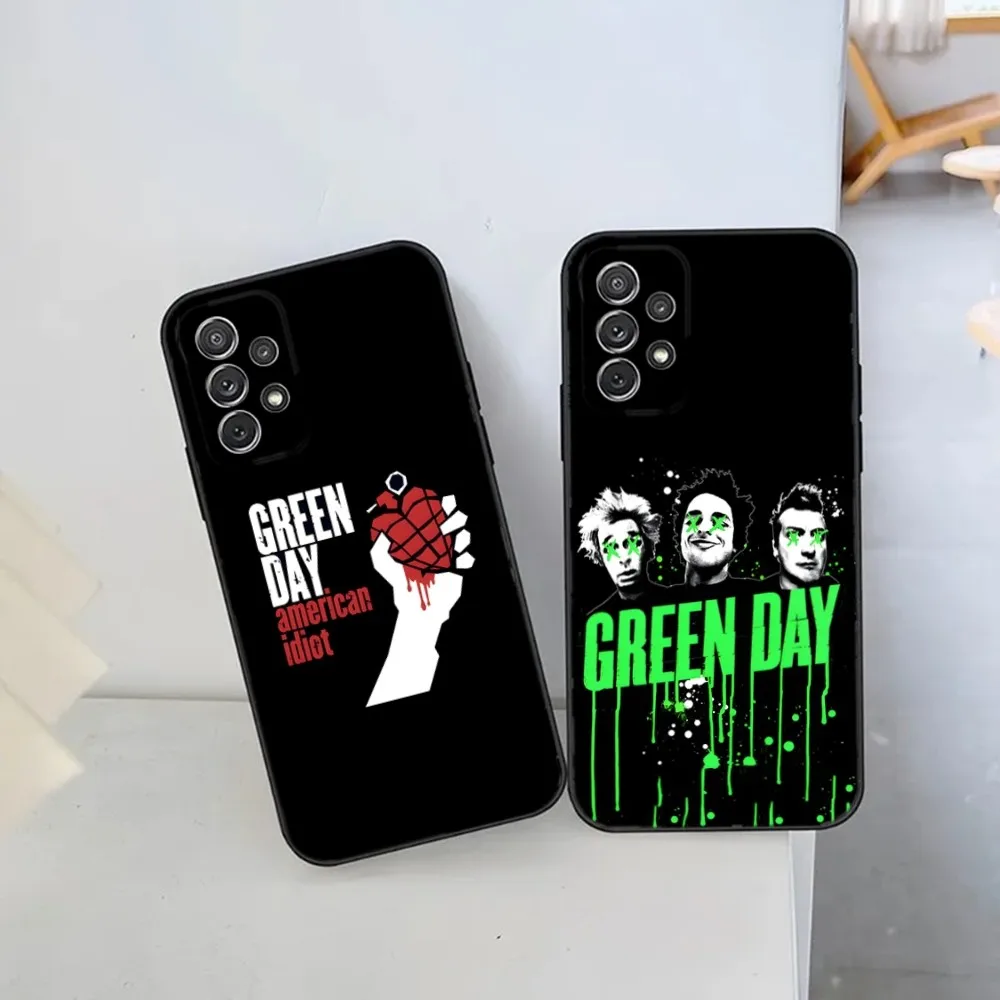 Custodia Per Telefono Band G-Green D-Day Punk Billie Joe Per Samsung S21,S22 Ultra,S20,S30 Plus,S22 Plus,S23,S30 Ultra 5G Cover In Silicone