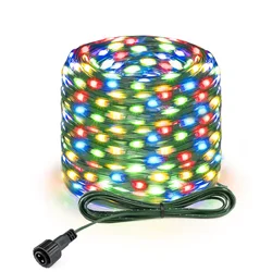 Waterproof LED Fairy Lights with Green Wire - Outdoor Garden Party and Wedding Decoration - 50M 400LEDs (Multicolor)