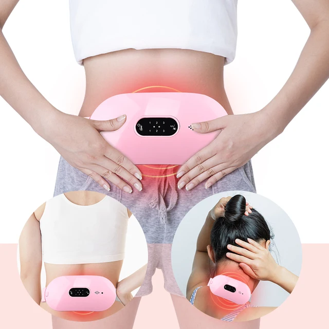 Heating Pads for Cramps-Electric Cordless Menstrual Heating Pad,Portable  Pink Period Cramp Simulator Machine,Best USB Battery Operated Heat Pads  with