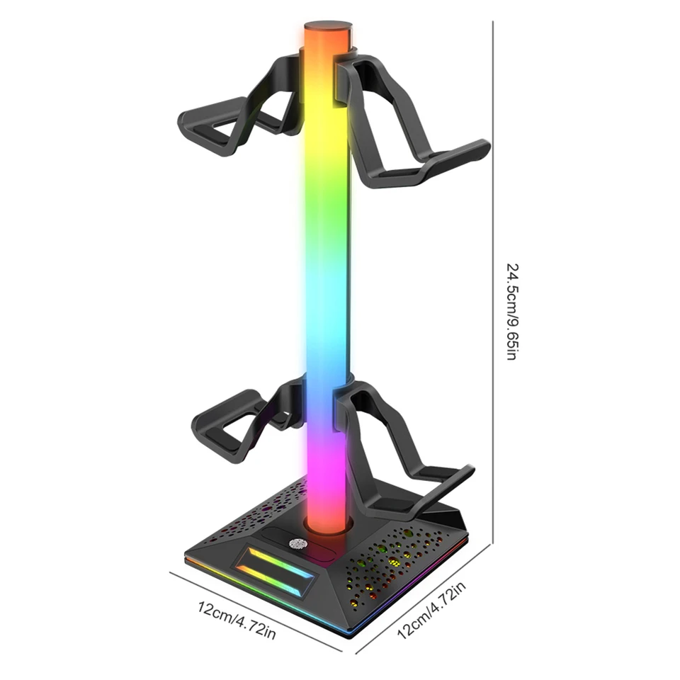 Supporto Trasparente Per Controller Gaming A 3 Livelli, Con Gancio Per Cuffie, Organizer Da Tavolo In Acrilico