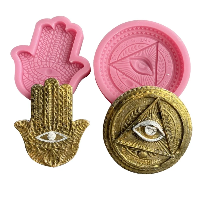 

Round/Hand Shape Decorative Handmade Silicone Mold Suitable for Epoxy Resin Diy Craft Pendants Jewelry Making