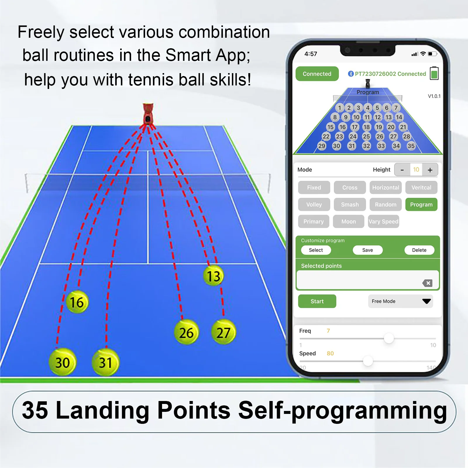 PUSUN PT-9001 Tennis Ball Machine 3