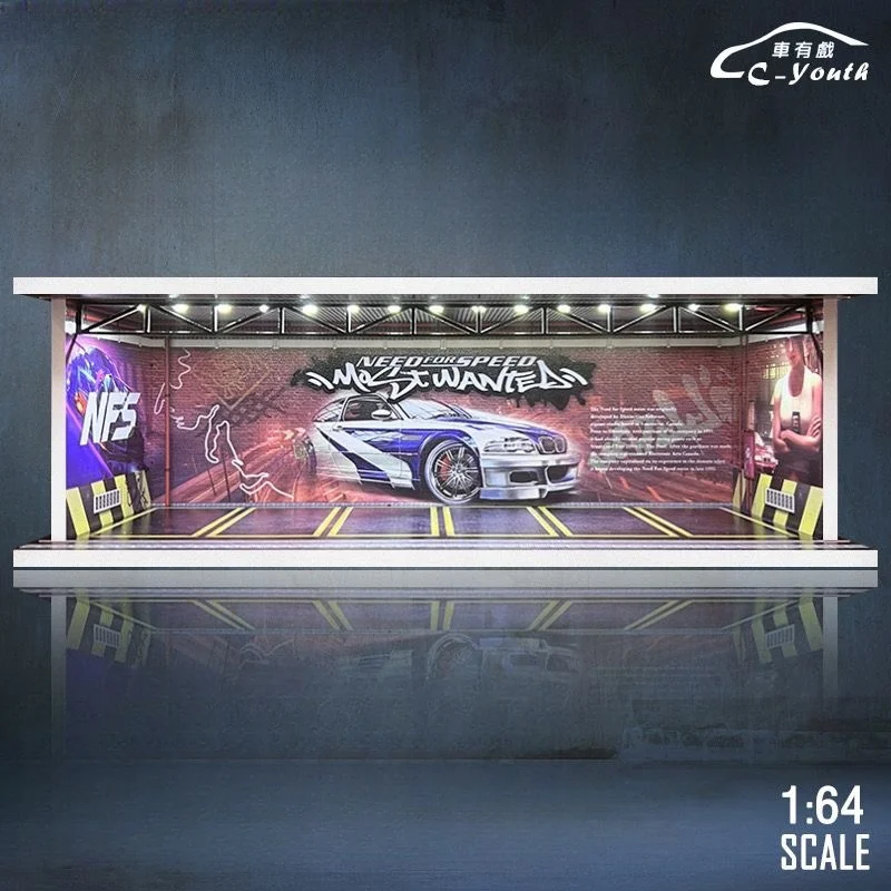C-youth 1/64 Need for Speed NFS car model Scene six parking space