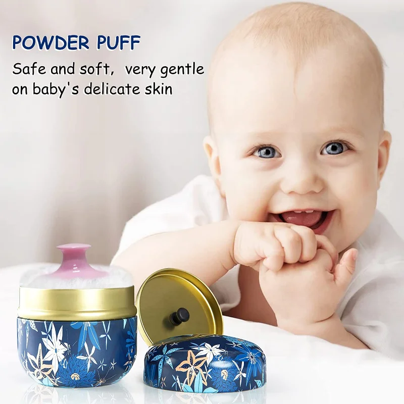 Portable Baby Powder Puff and Container: Travel Essential for Dusting ...