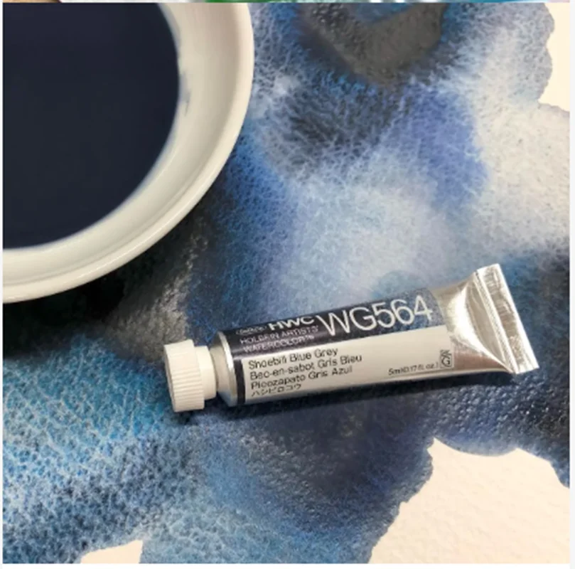 Holbein Artist Watercolor Paint 15ml Tubular Granulating Color Professional acuarela Beginner Student Art Supplies
