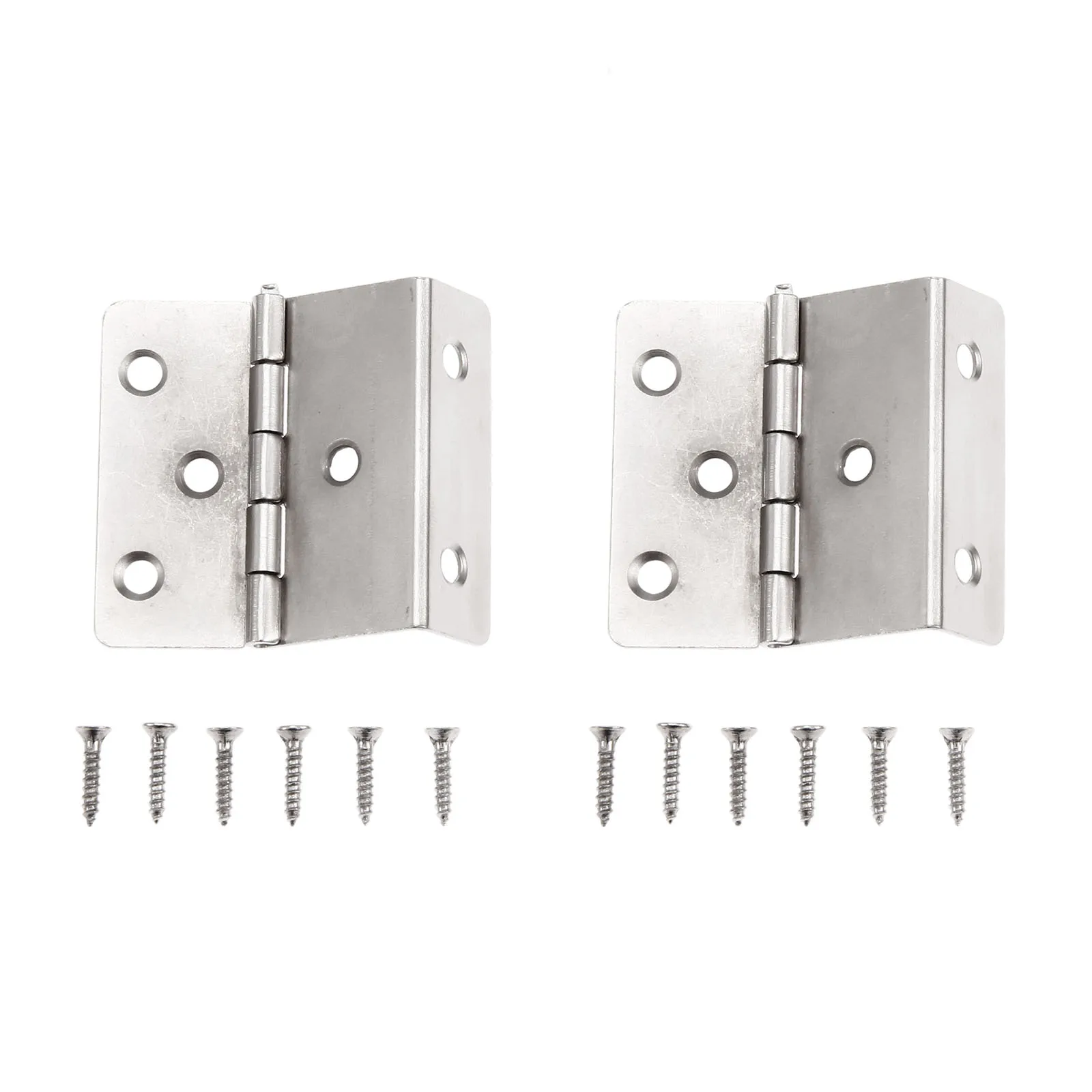 2Pcs Decorative Box Hing Screw Three Folding Hinge Hardware For Door/Cabinet/Furniture/Vintage Jewelry Chest Bronze/silver furniture hinge wooden box hinge cabinet door hinges cabinet hinges bronze butterfly hinges