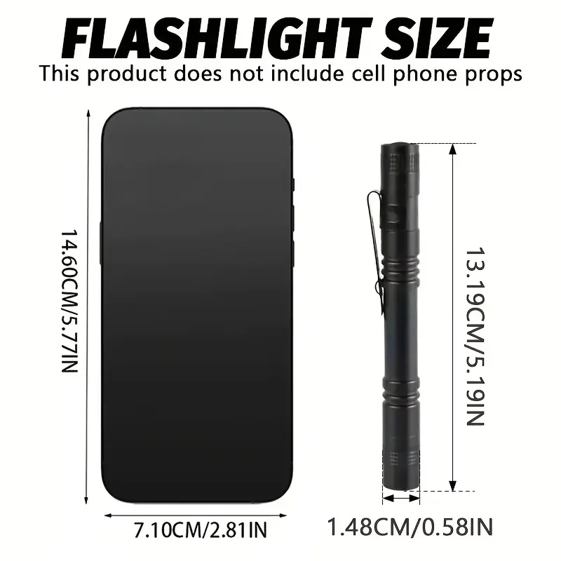 395nm UV Flashlight Mini LED Ultraviolet Pen Light Money Inspection Penlight Clip Pet Urine Stains Invisible Ink Detector