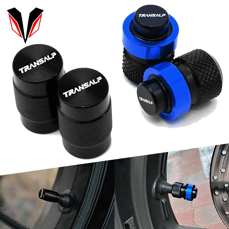 

Motorcycle Accessorie Wheel Tire Valve Stem Caps For HONDA TRANSALP 600 650 700 XLV Transalp CNC Airtight Covers new motorbike
