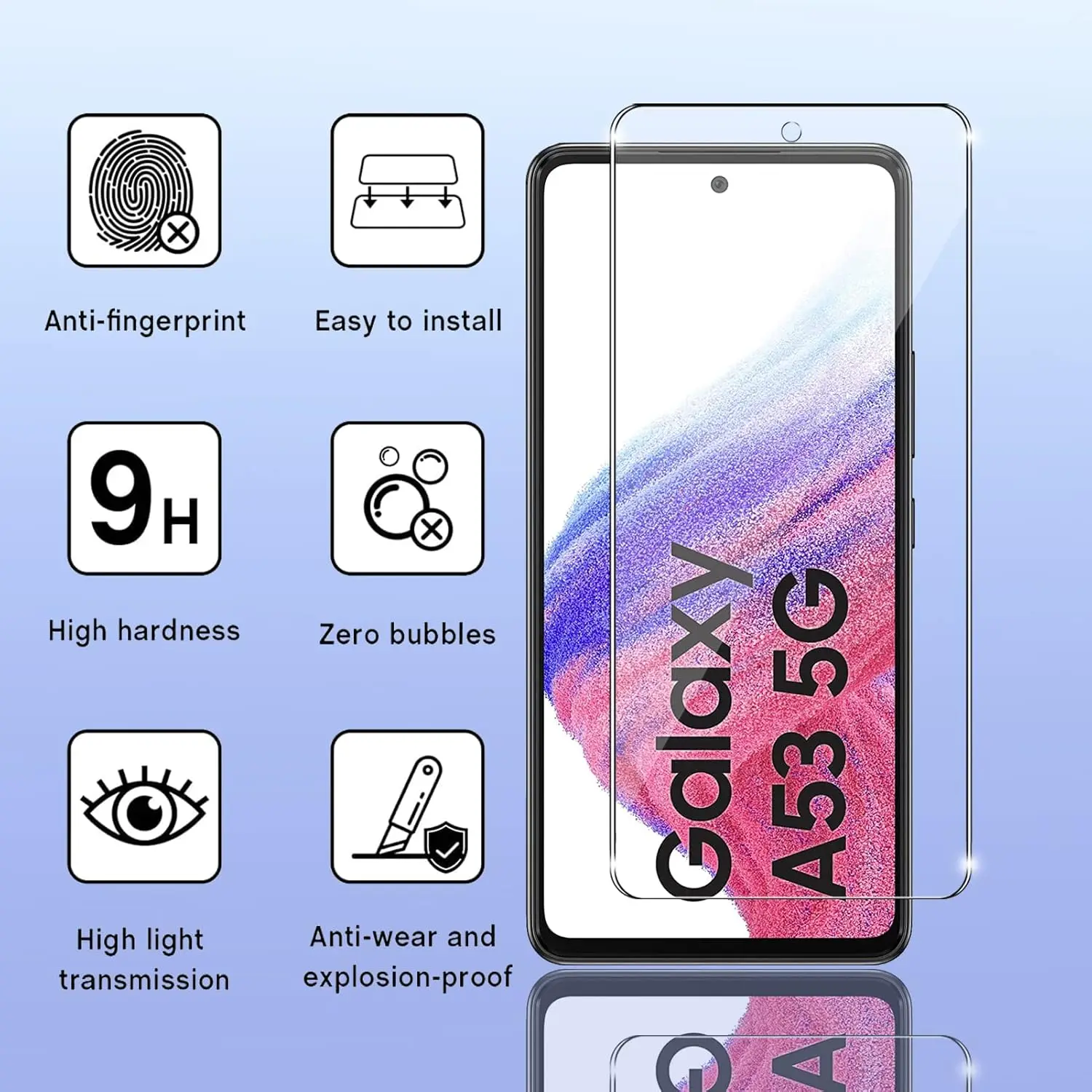 Premium 6.5 Tempered Glass Screen Protector Film