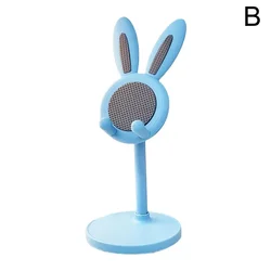 Adorable Cartoon Bunny Adjustable Phone Stand (Sky Blue)