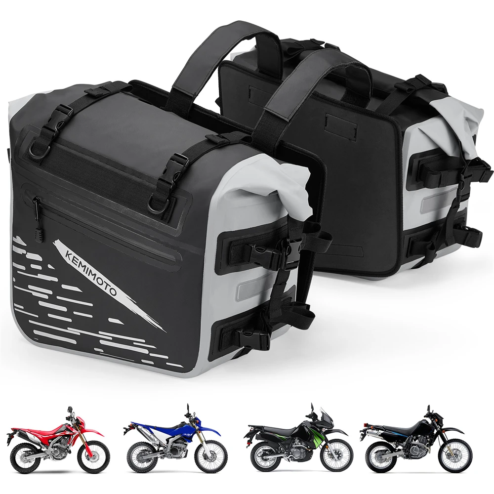 

Motorcycle Side Saddle Bags Waterproof Saddlebag 2PC For BMW F750GS For Honda NC 750X For Yamaha TRACER 900 35L PVC Bags