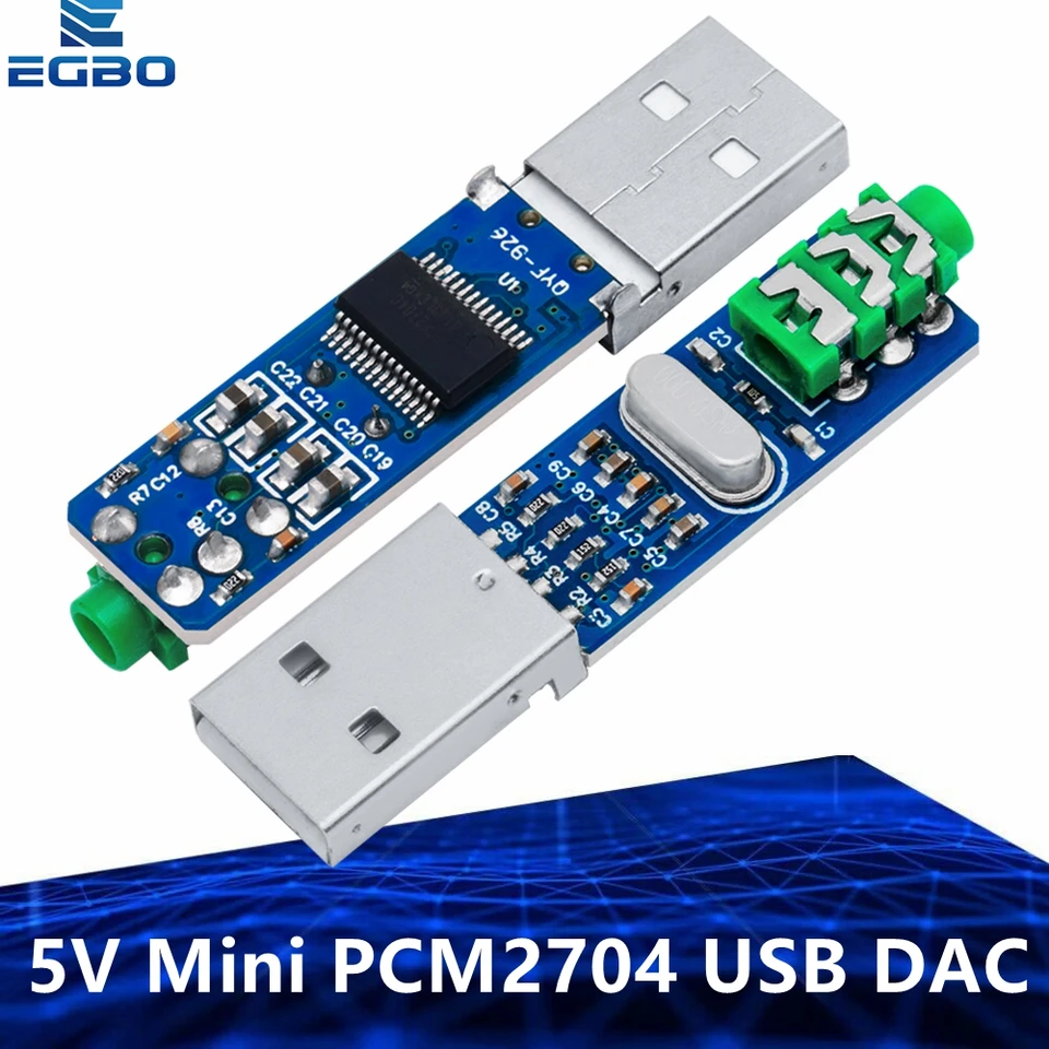 DAC USB PCM2704 - Convertitore Audio Con Uscita Fibra Ottica/Coassiale/Analogica, Per PC E Raspberry Pi