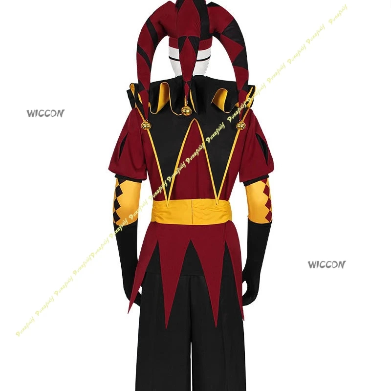 Costumi da Pierrot per Cosplay, Uniforme da Clown per Gioco di Ruolo The Feak Circus, Outfit per Feste di Halloween e Carnevale per Uomini - immagine 3