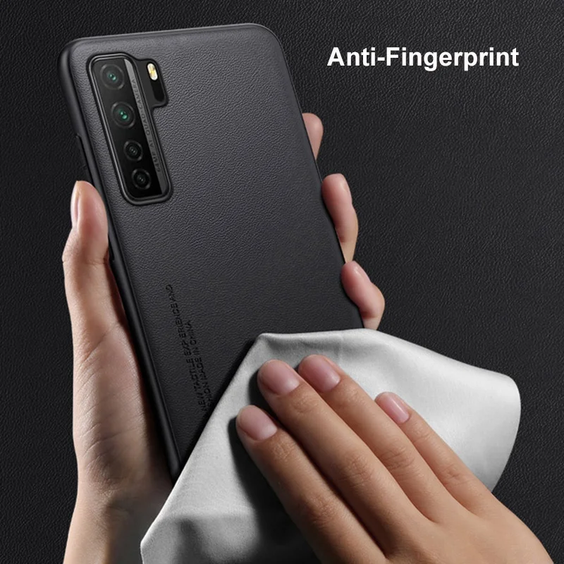 Luxury PU Leather Matte Silicone Phone Case - Premium Back Cover Protection
