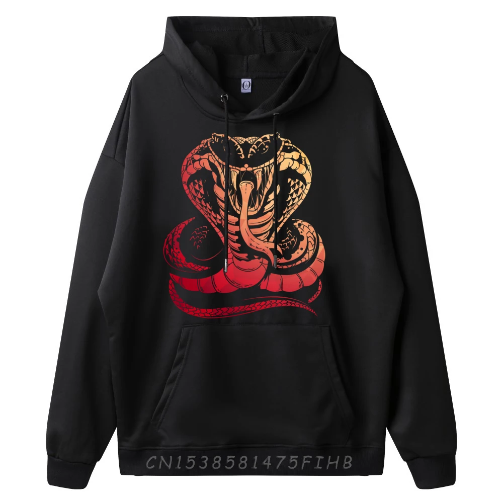 Normal Cobra Snake Zoo Reptile Venom Hoodies Funky Mother Day long Sleeve O-Neck Hoodies Mans Street Hoodies  Cobra Snake Zoo Reptile Venom Snake black