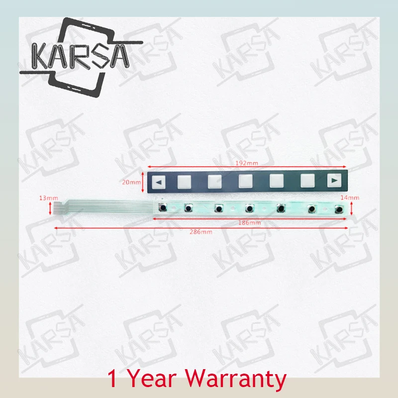 A98L-0005-0252 산업용 FANUC 7 키 A86L-0001-0298 멤브레인 키패드 + 케이블 플렉스 스위치용