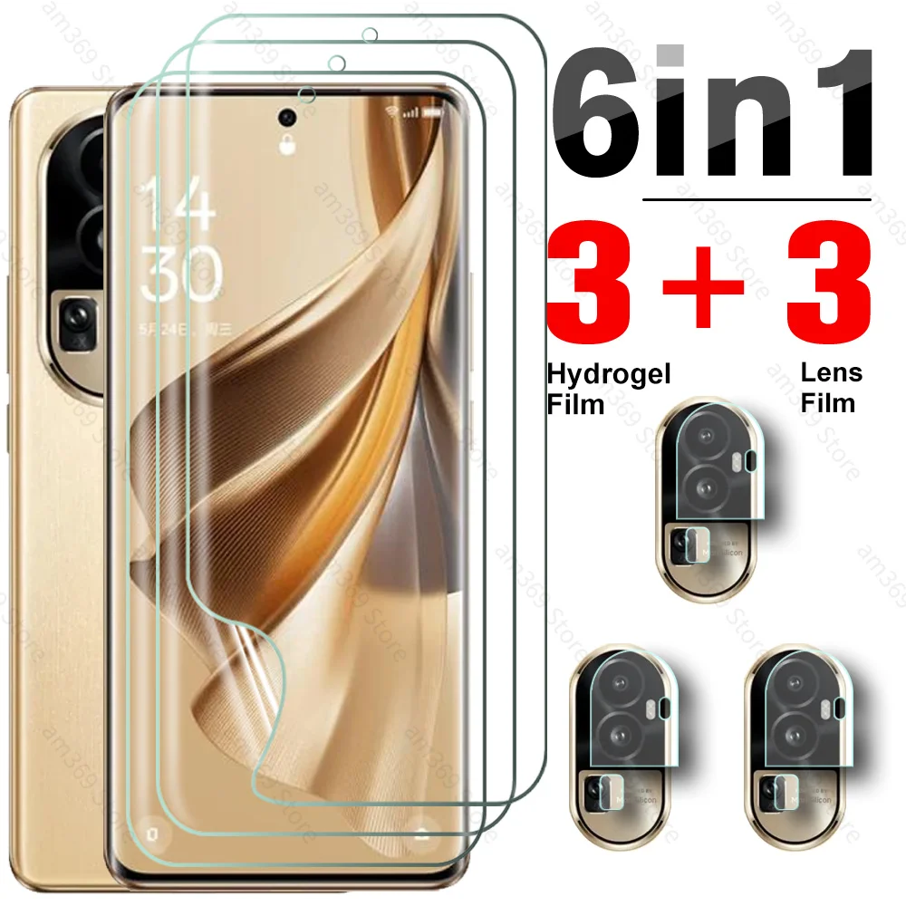 6 To3 Hydrogel Film Per Oppo Reno10 Pro + 5G Screen Protector Camera Glass Orro Apo Reno 10 Pro Plus 10Pro Reno10Pro 10Pro + 2023