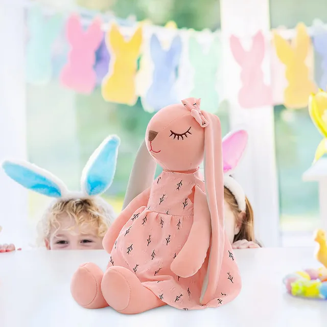 Kawaii Long Ears Bunny Plush Stuffed Toys For Baby Girl Appease Doll Baby Sleeping Toy Soft Plush Toys Stuffed Animals Baby Toys 5