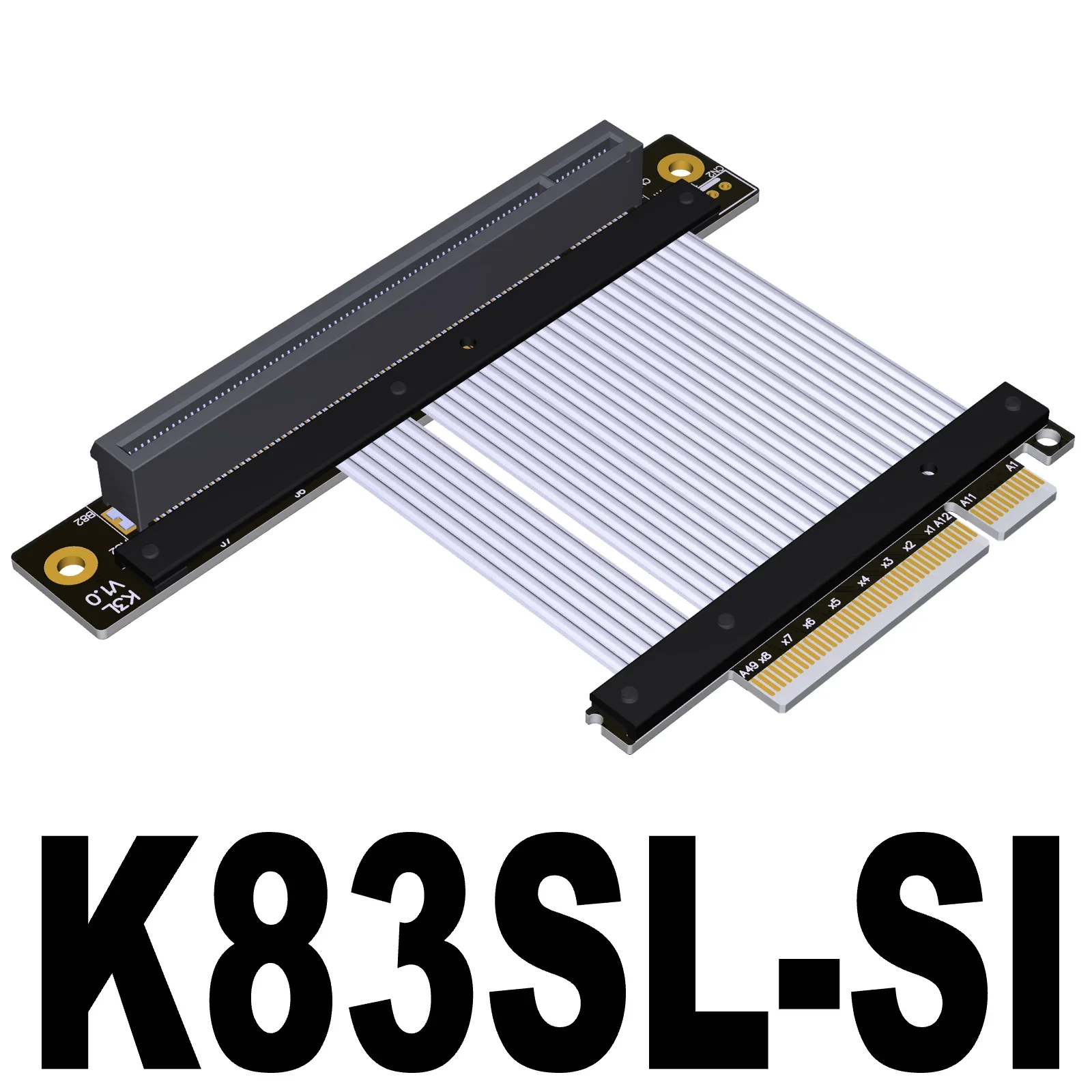 Extensor para Placa Gráfica Pci-e Placas de Vídeo Pci Express Gen4 16x 8x 1u2u Gpu Amd Nvidia Universal Slot 4.0x8x16 Riser Cable - Imagem 6