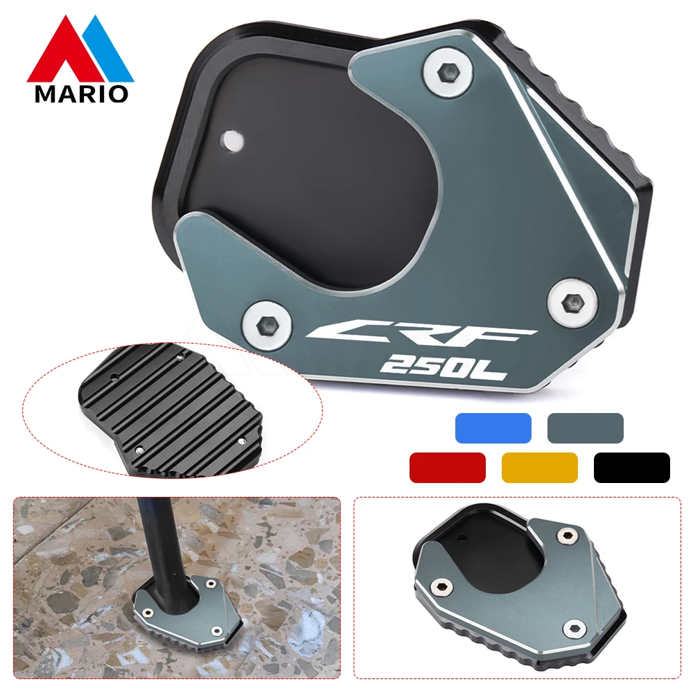 

Motorcycle Accessories Kickstand Pad Foot Side Stand Extension Support Plate For Honda CRF250 RALLY CRF250L CRF 250L 2017-2020