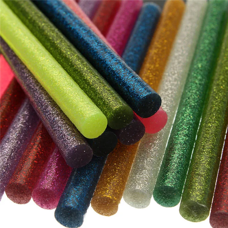 10Pcs/set Colored Hot Melt Glue Sticks 7x100mm Adhesive Assorted Glitter  Glue Stick For Electric Glue Gun Craft DIY Repair Tool - AliExpress