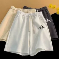 M-8XL Oversized Shorts Men's Casual Shorts Chinese Style Minimalist Mountain Range Print Shorts  Couple Basketball Short Pants 1