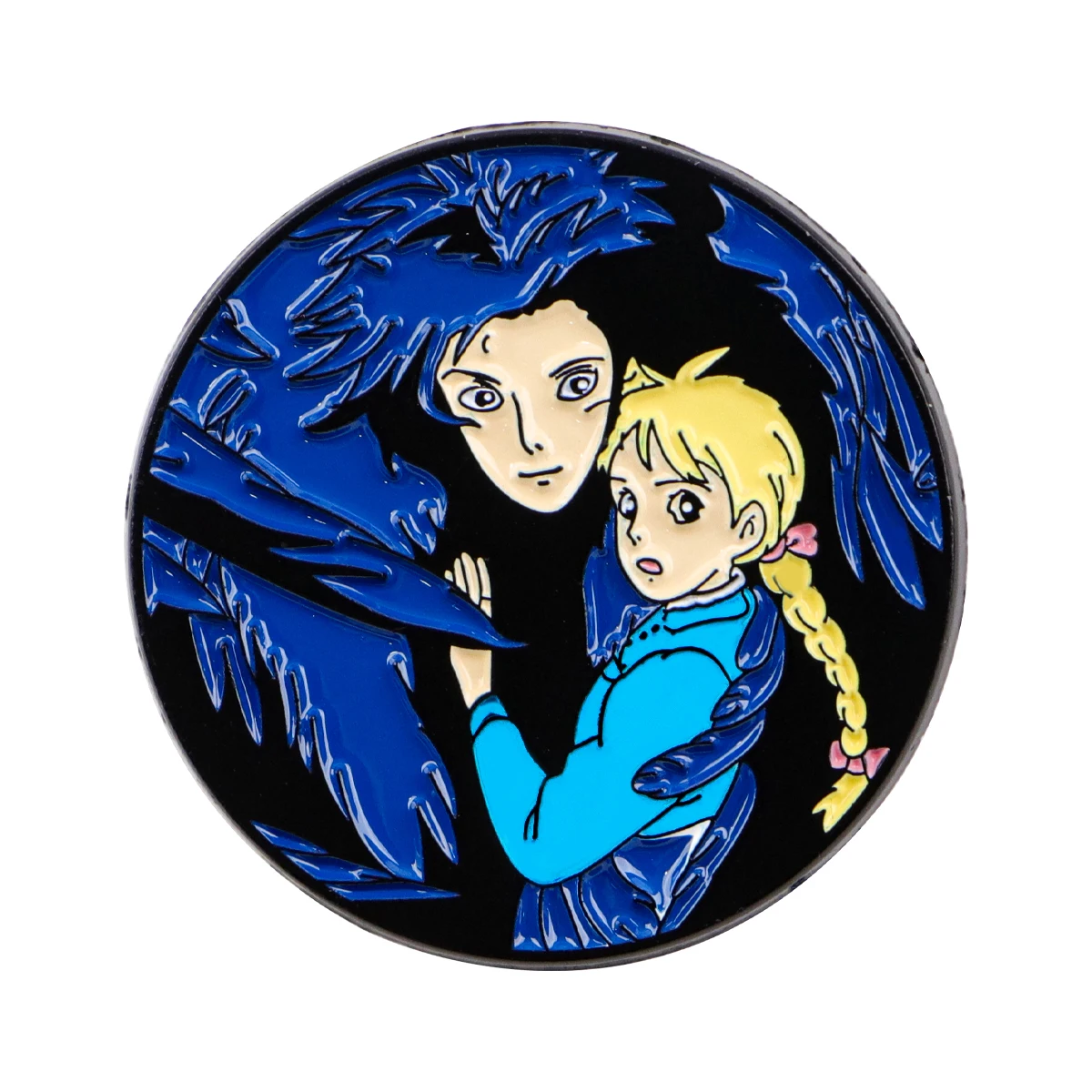 Anime-Inspired Fire Badge Enamel Pin – Trendy Backpack & Lapel Accessory Gift