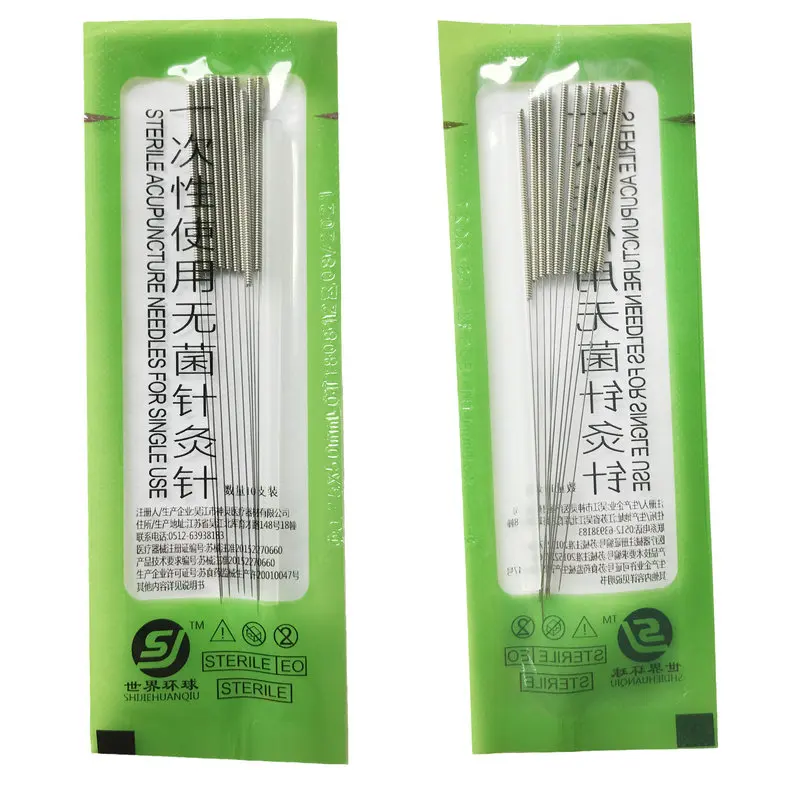500pcs/pack Professional Medical Level Disposable Needle Disinfection Tube Needle Painless Wholsale Sterile Acupuncture