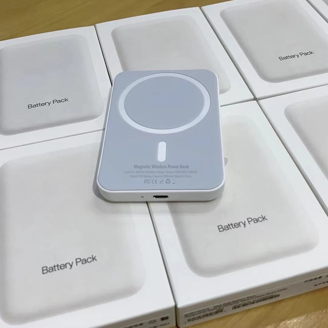 10000mAh Original 1:1 Magnetic Wireless Power Bank Portable Charger For Magsafe iPhone 15 14 13 12 Mini External Spare Battery