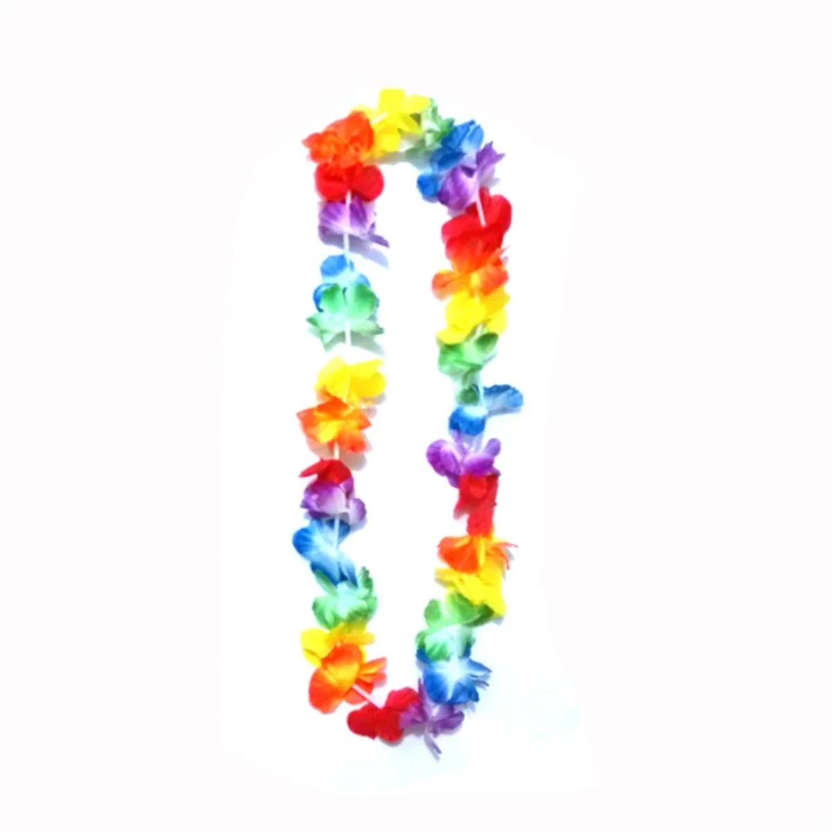 Hawaii Flower Garland 10pcs/set Party Leis Hawaiian Necklace Torpil Floral Farmhouse Decor Hawaiian Fabric