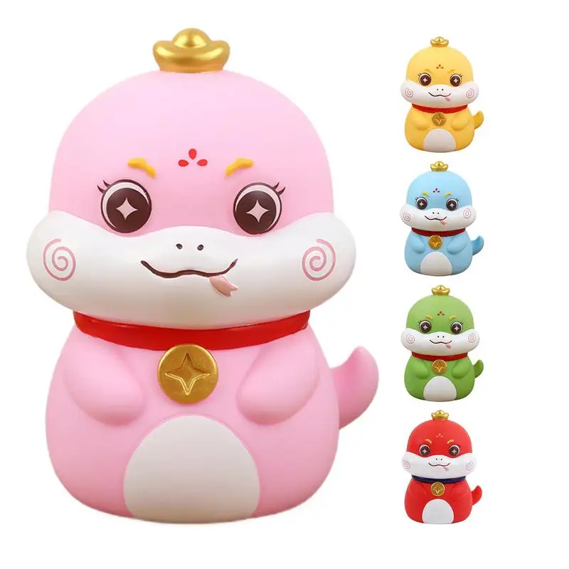 Cute Snake Piggy Bank Cash Coin Box Saving Money Jar Large Capacity Year Of The Snake Money Bank children Birthday Gifts 6