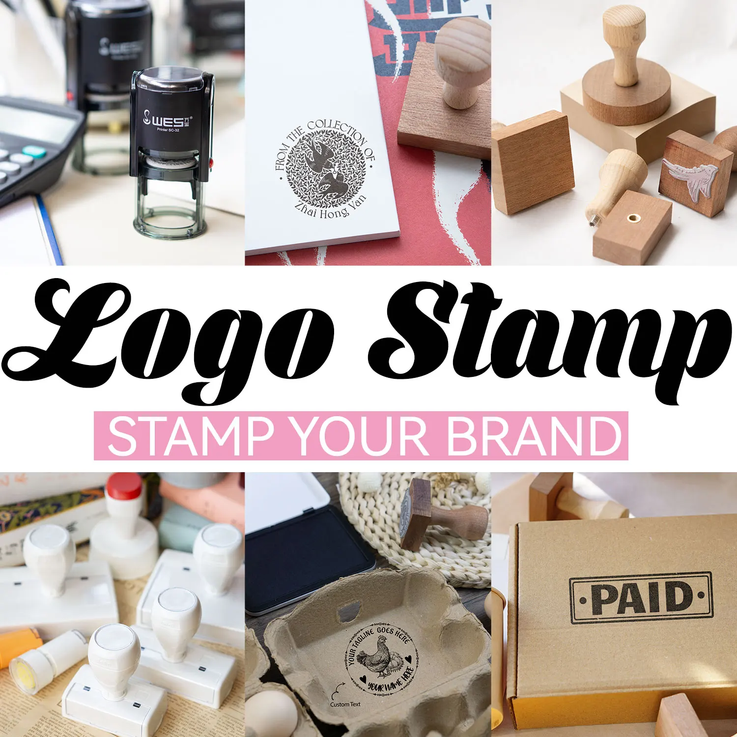 Personalized Stamps Image Design Wooden Rubber Stamps Multiple Sizes Natural Wood Color name stamp alphabet stamps rubber stamps wooden stamp postage stamps