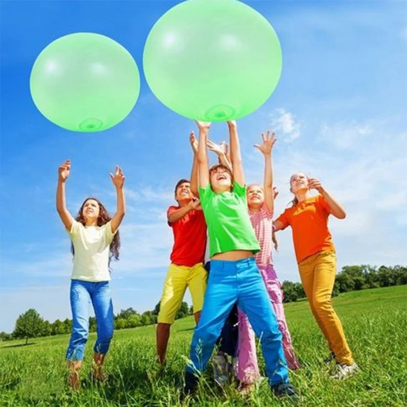 4 Stili Extra-Large Candy Half Trasparente Palloncino Gonfiabile Soft Air Water Filled Bubble Ball Bambini Outdoor Party Game Toy