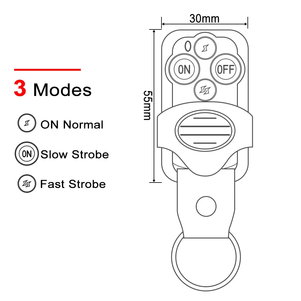 NAOEVO LED 라이트 바 원격 스위치 플래시 키트, 배선 하네스 스트로브 스위치, 오프로드 트럭 지프 와이어용, 12V, 40A 릴레이, 180 W, 300W
