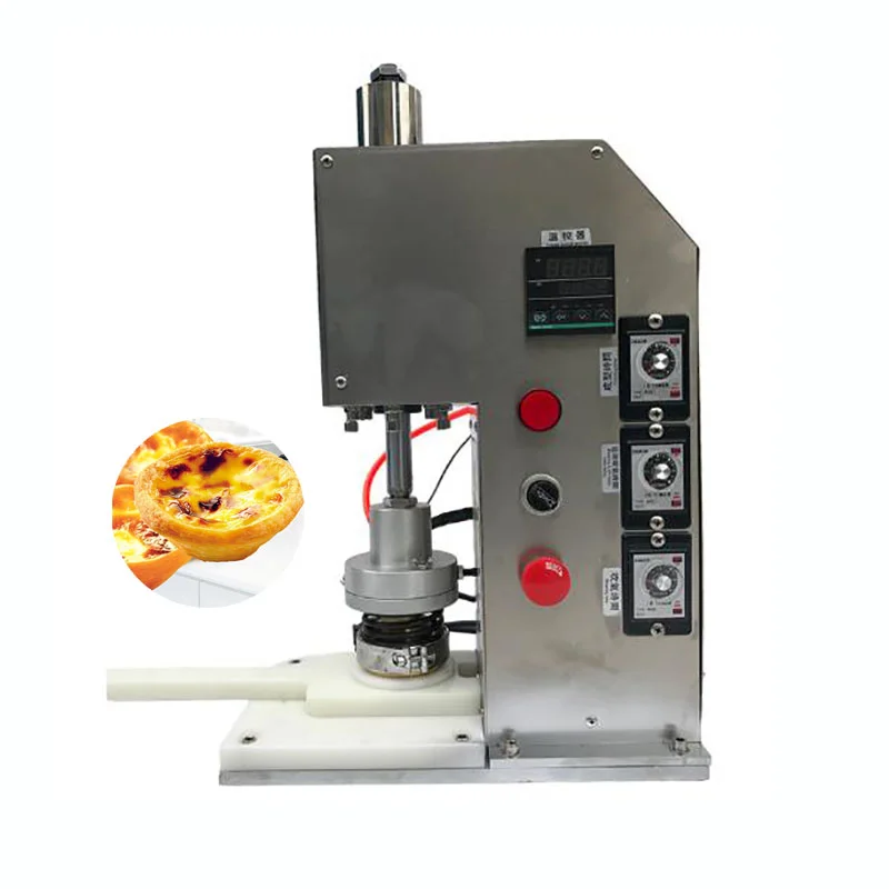 Desk Egg Tart Shell Machine Crust Waffle Maker Portuguese Custard Tart Skin Moulding Pie Forming Machine aluminium tube sealing machine tooth paste tube sealant aluminium moulding sealant with the codes of deadline manual sealer