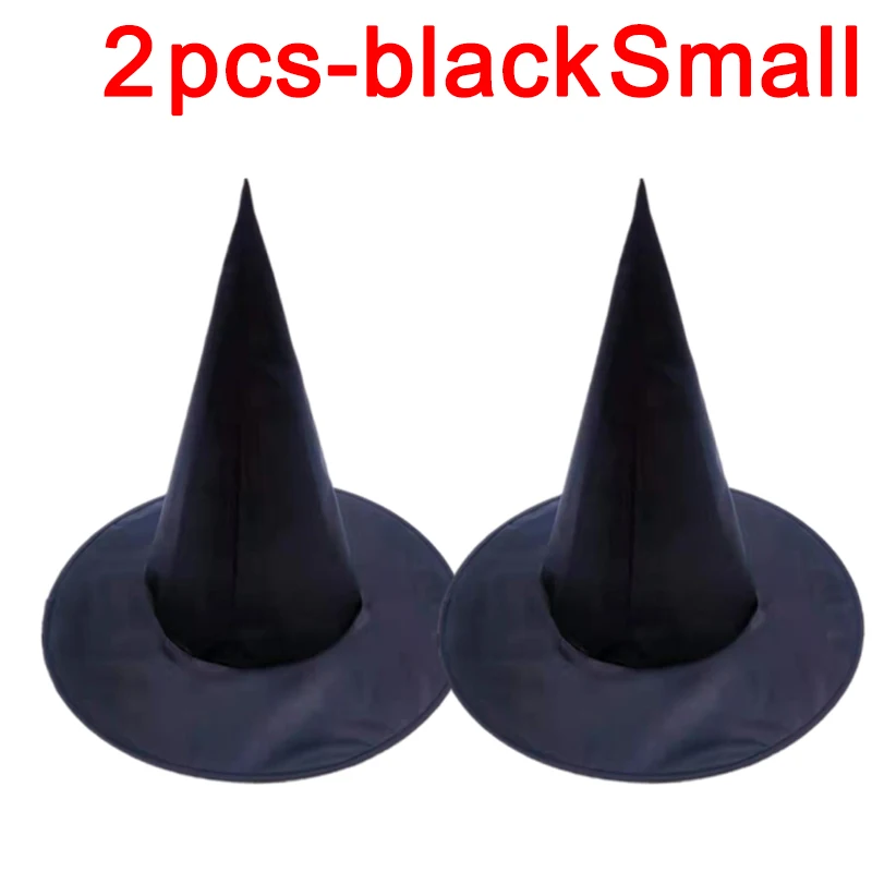 Set di silhouette di cappelli da strega silhouette di cappello da mago