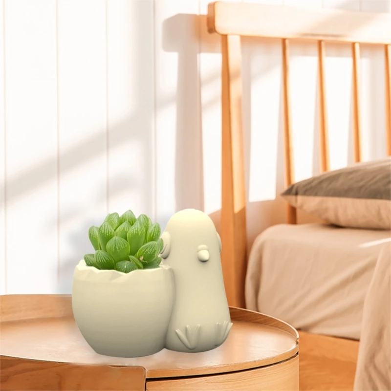 

Силиконовая форма «сделай сам» для цветочного горшка, украшения дома, форма голубей, цветочный горшок, смоляная форма, держатель