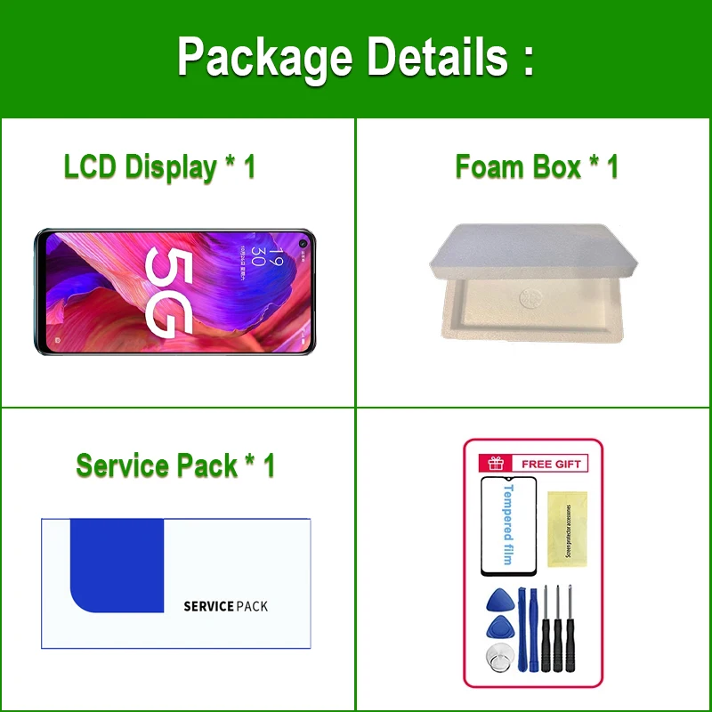 Oppo A93 5G LCD 터치 스크린 디지타이저 어셈블리 교체 부품, PCGM00 PEHM00 프리미엄 LCD, 6.5 인치 디스플레이