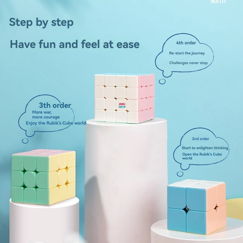 Deli YP103 Magic Cube Fourth-order training competition Magic cube Children practice educational toys 72pcs per carton set
